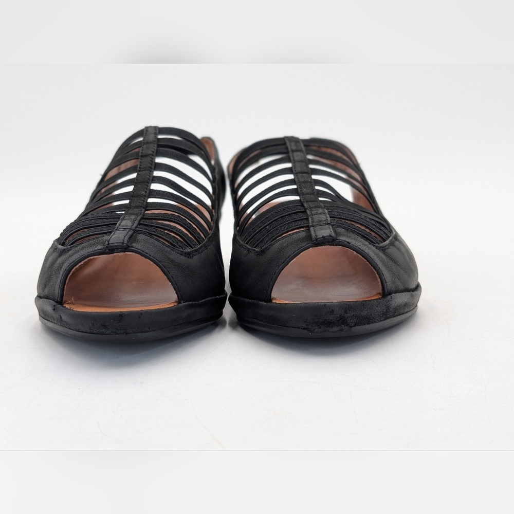 Gentle Souls by Kenneth Cole "Lee" Wedge Size 7M Black Nubuck Open-Toe Sandals - Picture 12 of 17